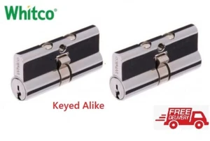 Whitco Security Screen Door Lock Cylinders x 2 - Keyed Alike - 4 Keys -FREE POST - Foto 1 di 4