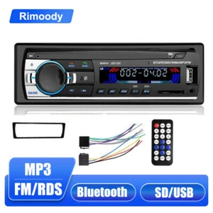 Single 1 Din MP3 Car Radio Stereo Bluetooth Handfree FM/RDS Multimedia Player - Picture 1 of 12