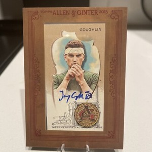 2023 ALLEN GINTER TOMMY COUGHLIN GOLD FRAMED MINI AUTO RARE SP ! WIFFLE BALL