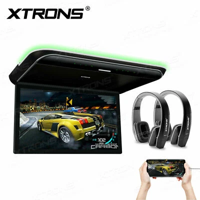 Kopfhörer+ 19,5" Full HD 1600*900 Deckenmonitor PKW LKW Bus Reisebus USB HDMI AV - Bild 1 von 4