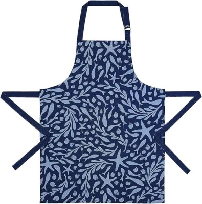 Delantal de piscina Pekín para marea artesanal, 30 pulgadas de largo, algodón, accesorios de cocina Foto 1 de 4