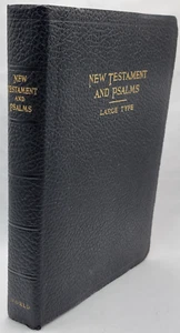 Vintage NEW TESTAMENT AND PSALMS KJV EDITION - LARGE TYPE - BOOK - NICE! - Foto 1 di 17