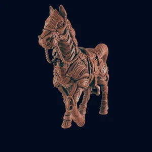 Steam Horse - Bolts and Brimstone - Minis - EC3D - Steampunk - SciFi RPG - Picture 1 of 3
