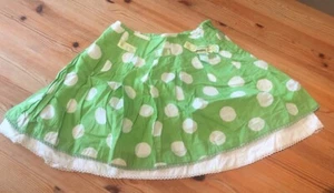 John Lewis Girls Green Spotty Skater Skirt Age 6 - Picture 1 of 4