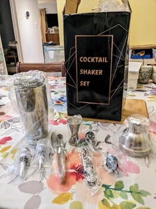 Cocktail shaker set bartender kit - steel - Picture 1 of 2