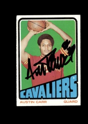 1972 Topps Austin Carr #90 Authentic Autographed Card Cleveland Cavaliers - Image 1 of 2