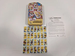 The Simpsons 28 Super Sized Dominoes in Tin Container Complete W/ Instructions - Picture 1 of 11