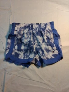 CHAMPION GIRLS ATHLETIC SHORTS W/LINER LT BLUE/ WHITE SIZE SMALL NWT - Picture 1 of 3