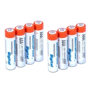 Non-OEM 8-PACK Rechargeable NiMH AAA Battery 1200mAh w/ Free Battery Case - Picture 1 of 4