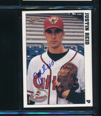 1999 Multi-Ad #19 Justin Reid Williamsport Crosscutters Signed Autograph (CO56) - Image 1 of 2