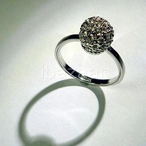 ANILLO DE CRISTAL SWAROVSKI ENCHAPADO EN ORO 18K WHT R02 TALLA 6 - Imagen 1 de 1