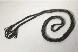 Vintage Art Deco Glasperlen Lariat Quaste Flapper Stil Halskette - Bild 1 von 5