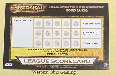 Redakai Conquer The Kairu 2011 League Scorecard Promo - Image 1 of 2
