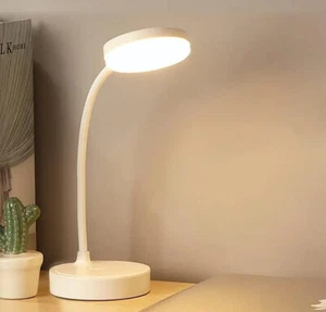 LED Small Table Lamp Dimmable Study Work Bedside Nightstand Desktop Night Light - Picture 1 of 6