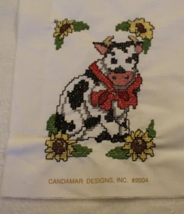 Miss Molly Kuh gestempelt Kreuzstich Kit fertig Vintage Candamar Designs - Bild 1 von 5