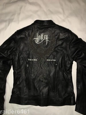 Harley-Davidson Small Majestic Leather Jacket Studs, Eagle, Vents 97082-12VW - Image 1 of 4