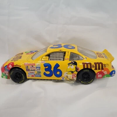 Nascar Stock Car Kenny Schrader Die Cast Yellow M&M 1:24 Scale - Image 1 of 4