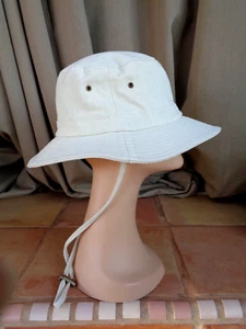 Tresure & Bond Adjustable fit Ivory Safari outdoor Sun Hat - Picture 1 of 4