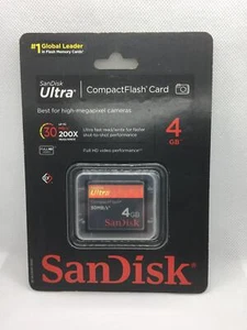 SanDisk 4 GB Ultra 30MB/s CompactFlash Memory Card 15MB/s (SDCFH-004G-A11C) - Picture 1 of 2