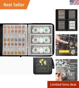 Album porta monete classico con 12 fogli e porta pagine in acciaio inox - Foto 1 di 9