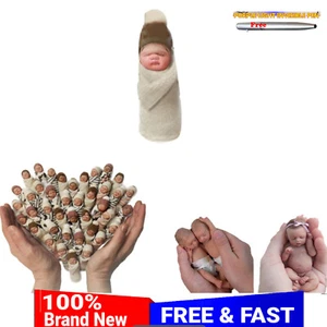 Miniature 2" Truly Real Newborn Baby Dolls Silicone Full Body For Girl With Pen - Picture 1 of 8