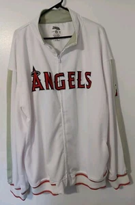Chaqueta Para Hombre Anaheim AngelsTalla 2XL Cremallera Puntadas Blanca Bonita Limpia - Imagen 1 de 14