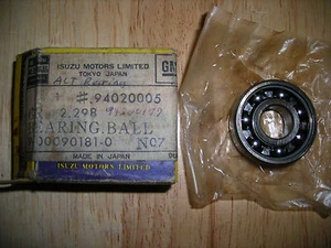 Rodamiento alternador Chevy LUV 72 82 GM nos 94020005 Isuzu Chevrolet Pickup 78 79 - Imagen 1 de 2