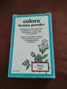 BL Colora Henna Powder Hair Color Black 2 oz NEW - Picture 1 of 2