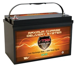 VMAXTANKS VMAX-SLR125 12 Volt 125Ah Deep Cycle AGM BATTERY for Energy Storage - Picture 1 of 6