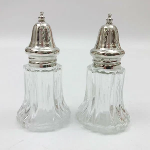 Godinger Silver Art Co LTD Salt Pepper Shakers 3-1/2 x 1-7/8 at the base - Imagen 1 de 6
