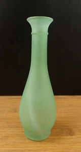 Jarrón vintage MCM Hazel Atlas flor brote de vidrio 7 1/2" de alto - Imagen 1 de 6