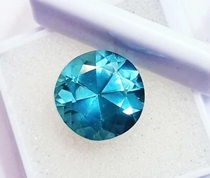 Natural Paraiba Tourmaline Round Cut Certified Loose Gemstone 8.15 Ct ~Free Gift - Picture 1 of 7