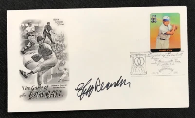 Sobre de cubierta firmado por Jeff Reardon FDC AUTOMÁTICO J. Foxx Cachet MLB Montreal ¡Exposiciones! Foto 1 de 2