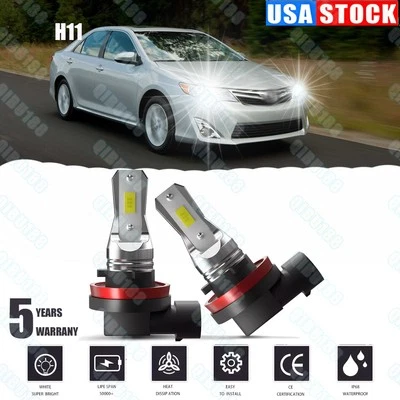 Bombillas antiniebla LED brillantes 6000K 330000LM para Toyota Camry 2007-2014 Foto 1 de 4