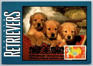 3895k Chinese Lunar New Year Dog FDC Maxi Card - Picture 1 of 2