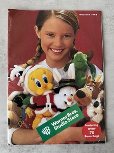 Warner Bros Studio Store 1998 Holiday Catalog Girl Bean Bag Toys Book Cover HTF - Bild 1 von 4