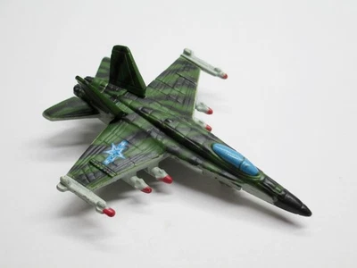 Micro Machines Military F-18 Hornet Fighter Jet McDonnell Douglas Plane Green - Image 1 of 4