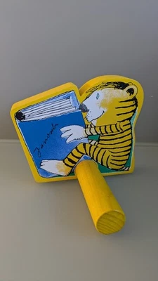 Janosch Buchstütze Tiger 📚🐯 aus Holz – sehr guter Zustand - Bild 1 von 4