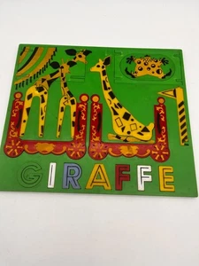 Vintage Jig-a-Rama Giraffe Plastic Puzzle - Picture 1 of 5