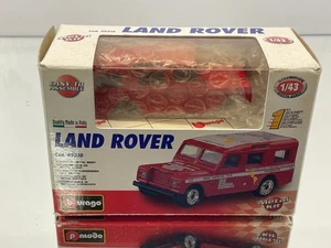 BBURAGO 49310 LAND ROVER AZIZA TRANS AMERICA TOUR KIT -1:43- GOOD IN BOX - Picture 1 of 4