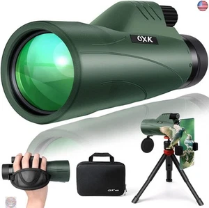 12x56 High Power Monocular Telescope with Smartphone Adapter Tripod Travel Bag, - Picture 1 of 7