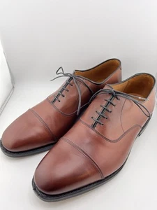 Allen Edmonds Schuhe Herren 9 3E braun Leder Kappe Zehe elegant Oxford Austauschplatz - Bild 1 von 10