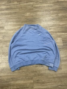 Felpa girocollo vintage Y2k Nike Swoosh blu UNC uomo XXL - Foto 1 di 6