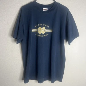 Notre Dame Men’s T Shirt Large Vintage Fighting Irish Team Edition Apparel USA - Picture 1 of 10