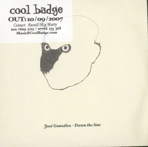Jose Gonzalez Down The Line CD UK Peacefrog 2007 Promo CD In Kartonhülle. Hat - Bild 1 von 3