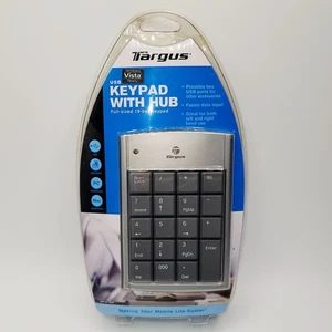 Targus USB Keypad with 2-Port Hub PAUK10U New Sealed Windows Mac Compatible - Picture 1 of 2