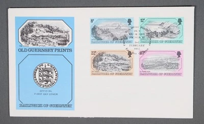 MayfairStamps Guernsey FDC 1982 Prints Combo First Day Cover aau_75057 - Image 1 of 2