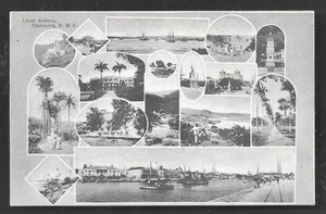 Gruss aus Barbados 16 views Harbour Buildings Monument B.W.I. ca 1905 - Picture 1 of 1
