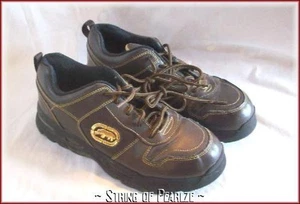 TERRAIN UNLTD Mark Ecko donna taglia 6 stringati escursionismo passeggio Oxford marrone scuro - Foto 1 di 7