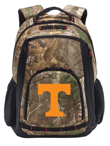 Tennessee Camo Backpack REALTREE University of Tennessee Computer Laptop Bag Cover